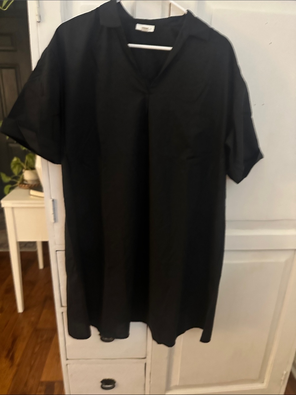 J.Jill Black women’s Short-Sleeve V-Neck dress size large